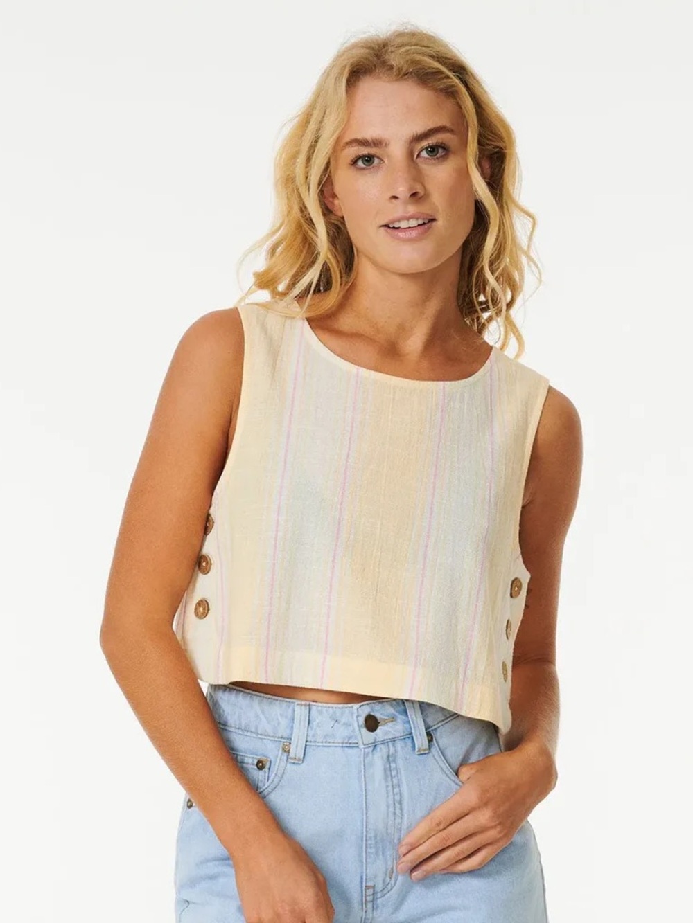 Rip Curl Classic Surf Tank Bone Small